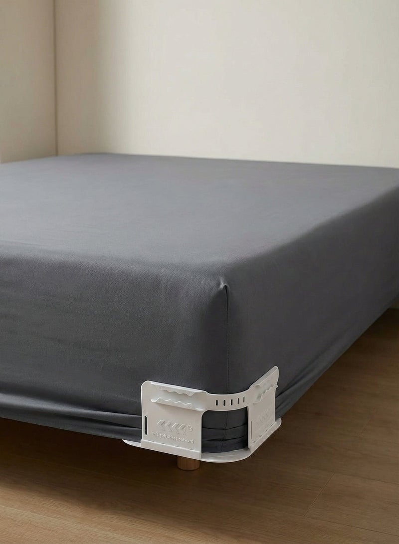 حاملي الشراشف، حافظ على الشراشف ثابتة ومشدودة، بلاستيك، متين، مشابك شراشف ثقيلة، ملحقات غرفة النوم، تناسب جميع المراتب، تركيب سهل - Image 4